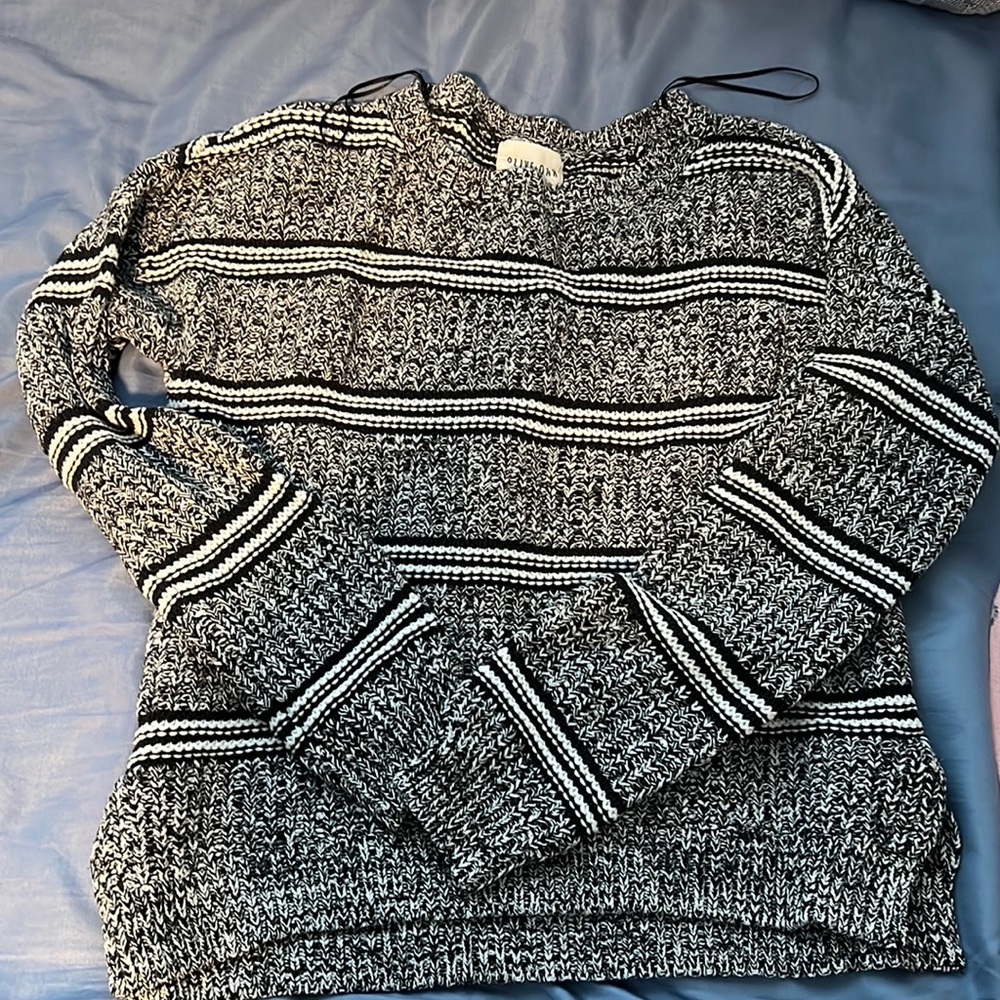 Olive and Oak Cozy Striped Sweater